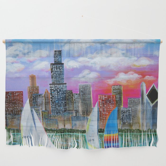 Magnificent Chicago Skyline Wall Hanging