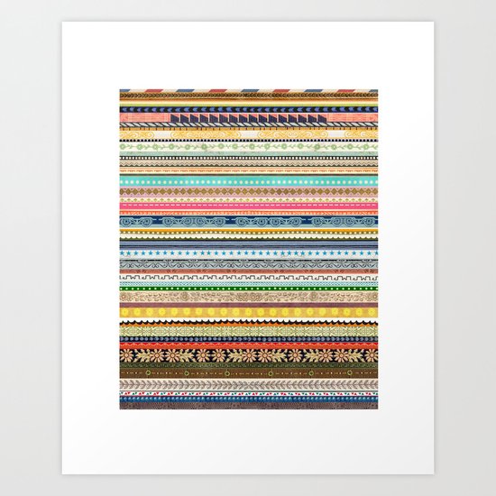 Vintage Handmade Pattern Art Print