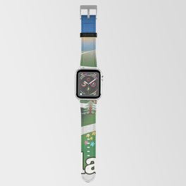 Poland vintage style travel print Apple Watch Band