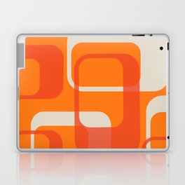 Retro Orange MCM Layered Boxes Print Laptop & iPad Skin