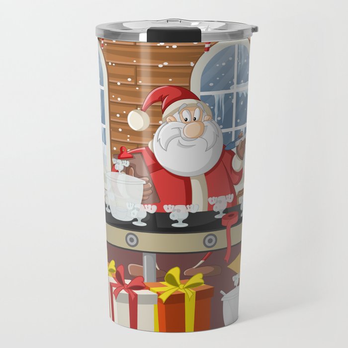 Griswold Toons 15 Santa Factory Travel Mug