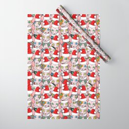 Christmas sphynx (naked cat) Wrapping Paper