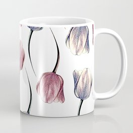 Metallic & Pink Tulips Coffee Mug
