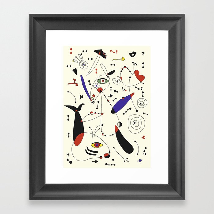 Whale and squirrel Framed Art Print