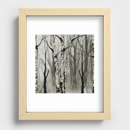 Dark and mystic forest Recessed Framed Print