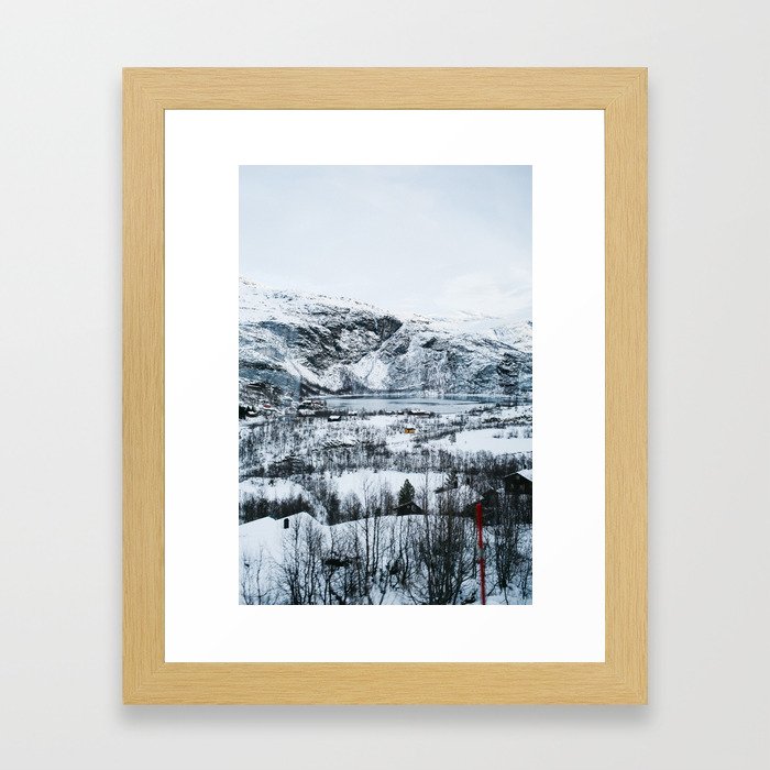 Oslo ⇒ Flåm Framed Art Print