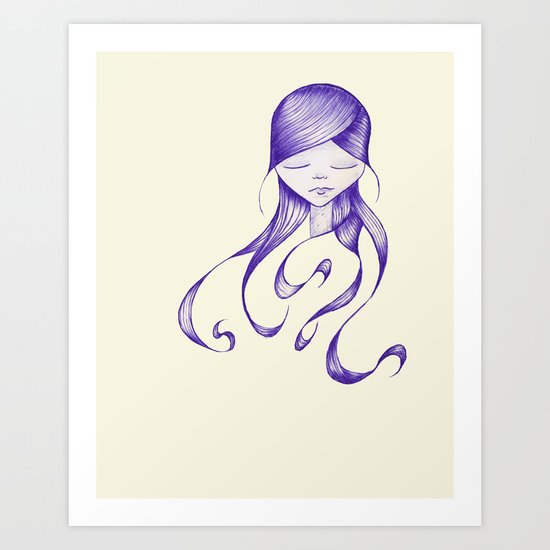 Feeling Blue Art Print