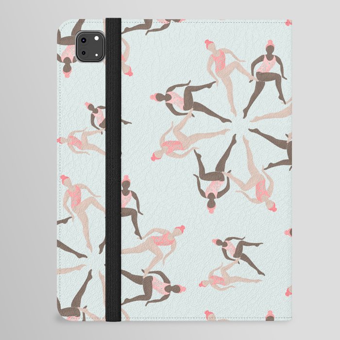 Synchronized swimming mandala iPad Folio Case