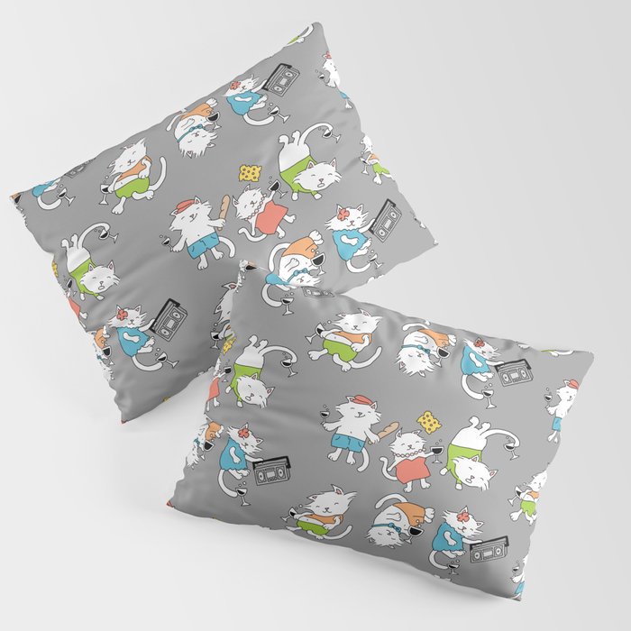 Cats that NEED to party! Pillow Sham