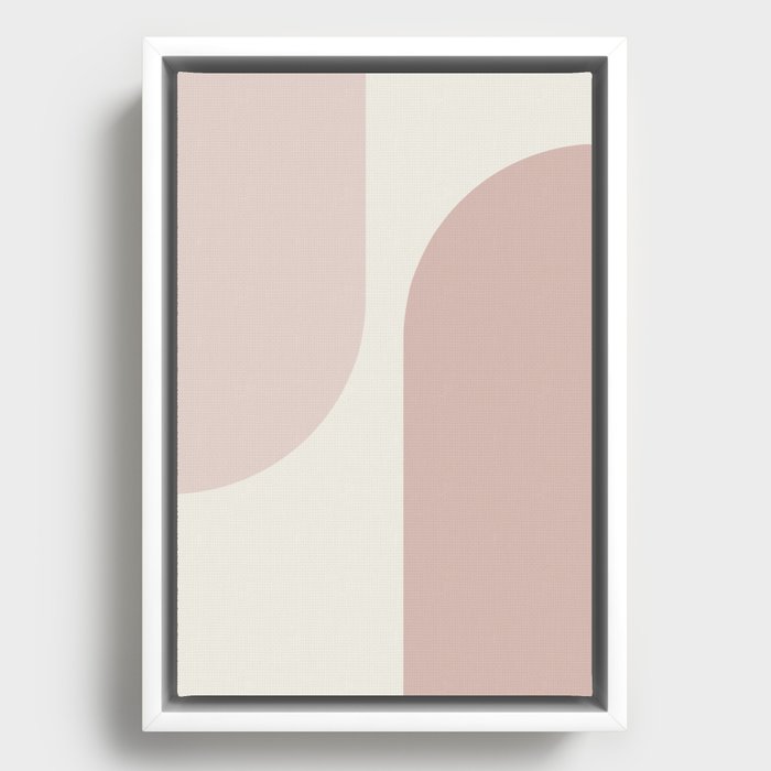 Modern Minimal Arch Abstract IV Framed Canvas