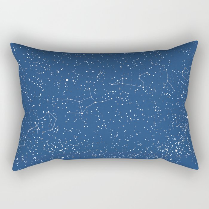 Night Sky Star Map Rectangular Pillow
