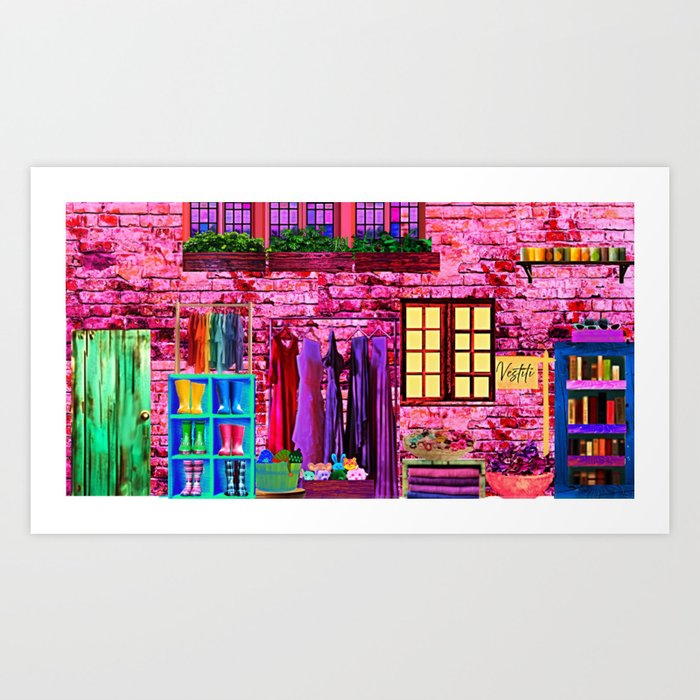 Tuscan Storefront Art Print by jenelizjohn Society6