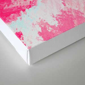 Pink Watercolor Sponge Painting Canvas Print By Dec02 Society6
