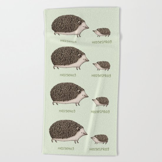 Hedgehog Hedgesprog Beach Towel