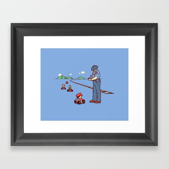 80 MPH Framed Art Print