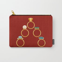 12 Days of Christmas: 5 Golden Rings Carry-All Pouch