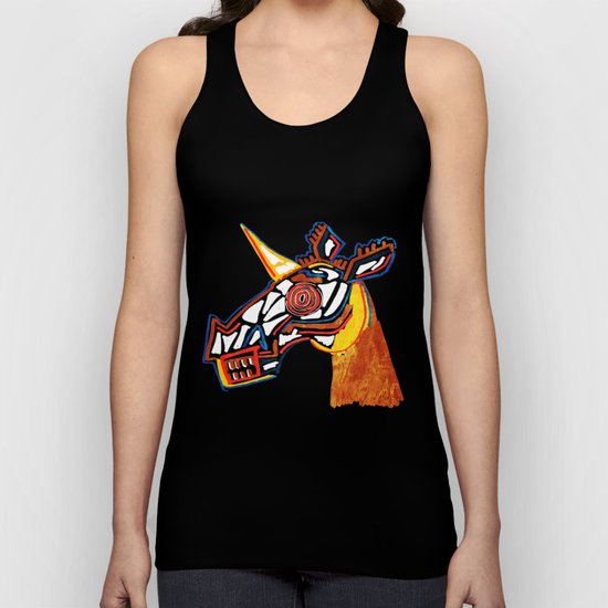 Basquiat Skull Unicorn Unisex Tank Top