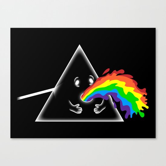 Barf Side of the moon Canvas Print