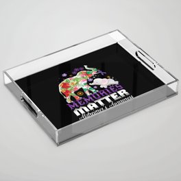 Memories Alzheimer Alzheimer's Awareness Acrylic Tray