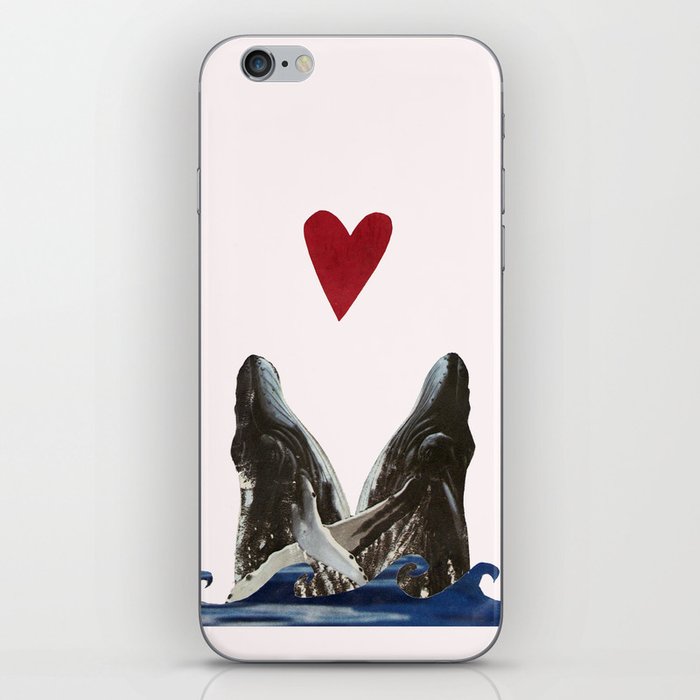 Whales in Love iPhone Skin