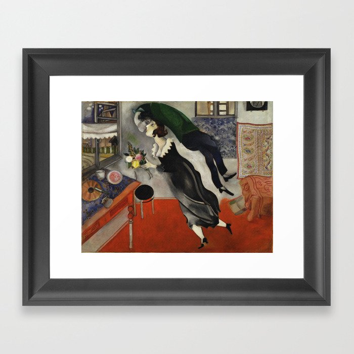 Marc Chagall, The Birthday 1915 Artwork, Posters Tshirts Prints Bags Men Women Kids Framed Art Print