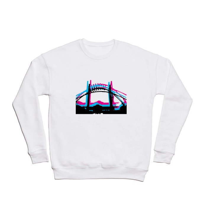 Rad Roller Coaster Design Crewneck Sweatshirt