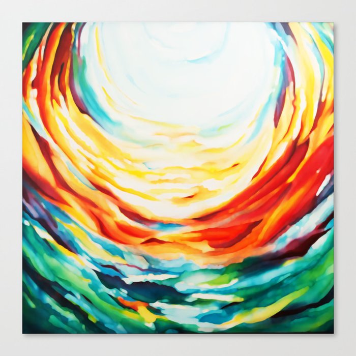 The Colors Of Abstract Painting Canvas Print By Devilishv Society6
