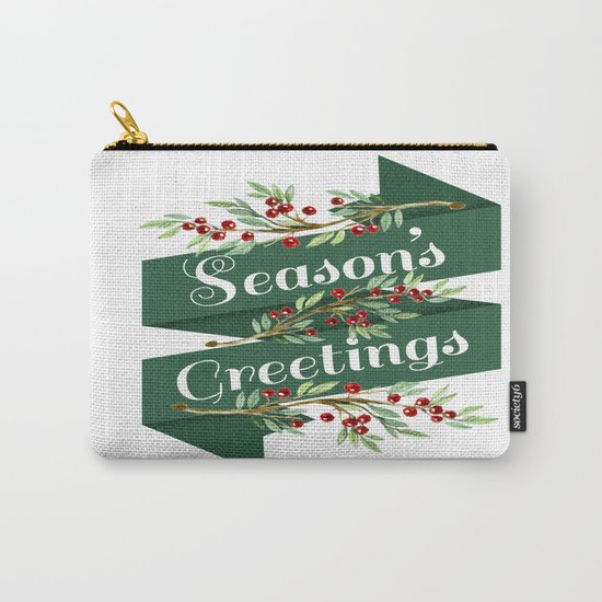 Season's Greetings Carry-All Pouch