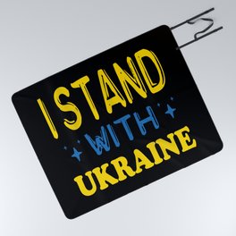 I Stand With Ukraine Picnic Blanket