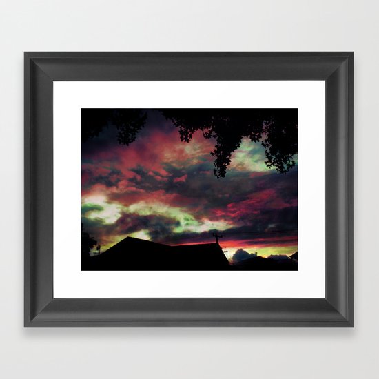 Thick as the Day's End Framed Art Print