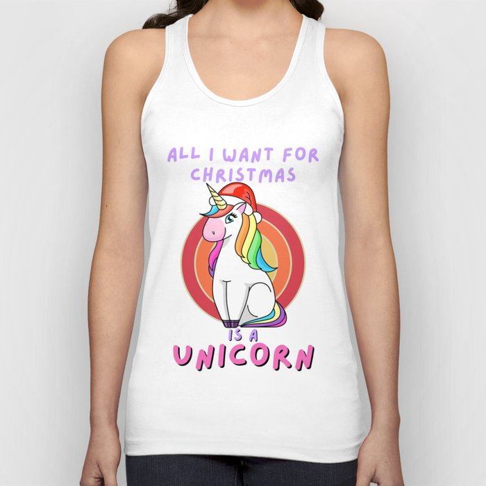 All I Want For Christmas Is A Unicorn, Christmas Unicorn Shirt, Christmas Shirts for Women, Christmas Unicorn, Christmas TShirt, Shirts For Christmas,Cute Christmas t-shirt,Holiday Tee Tank Top
