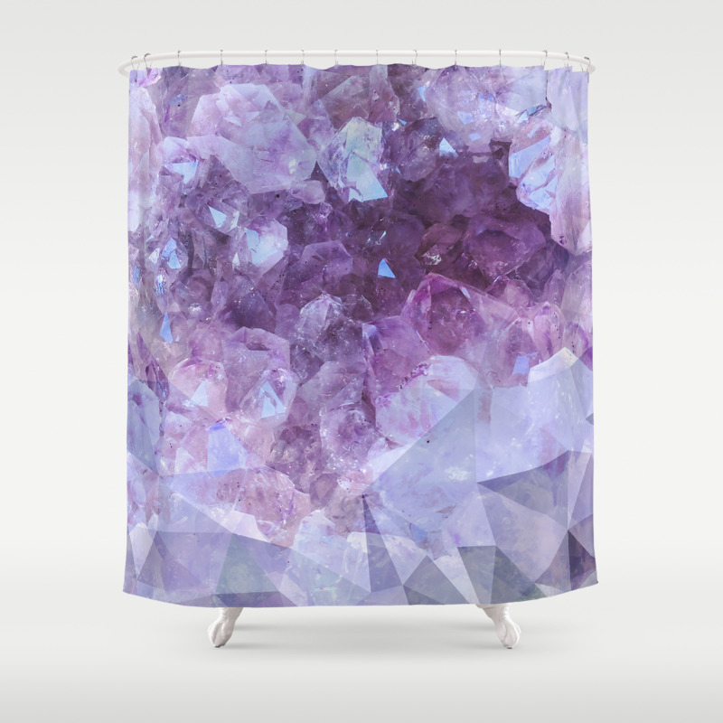 Crystal Gemstone Shower Curtain By Cafelab Society6