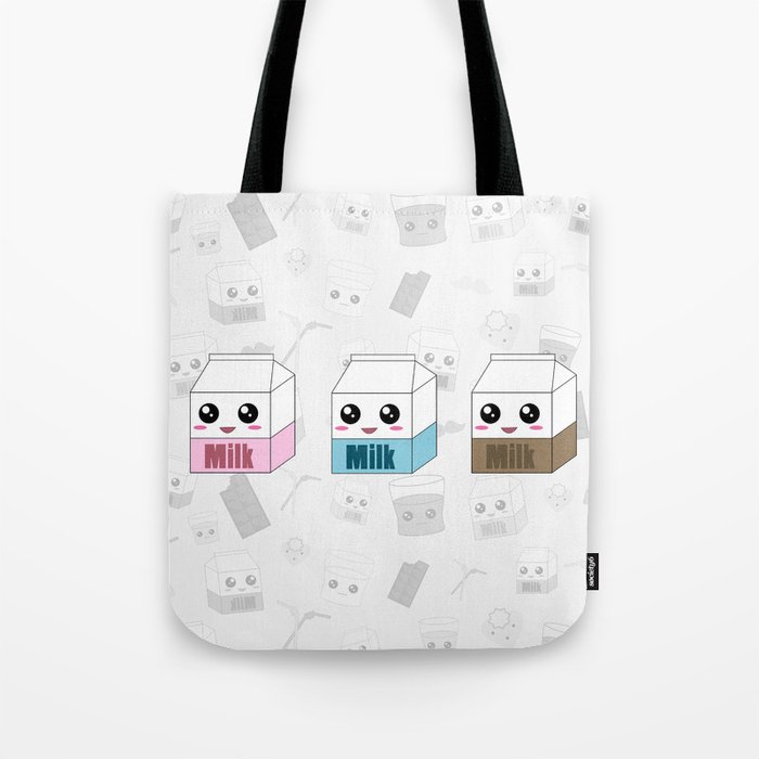 Kawaii Milk Cartons Tote Bag By Luvlymoonbunny Kawaii Milk Cartons Tote Bag By Luvlymoonbunny
