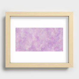 Abstract violet beige marble background Recessed Framed Print