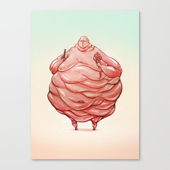 Ice Cream Man Canvas Print