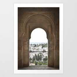 Alhambra Window to Granada Art Print
