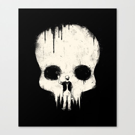 Paint it Black Canvas Print