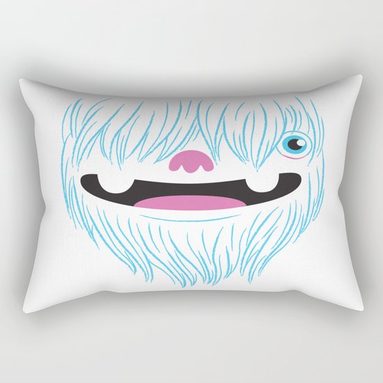 Happy Yeti Rectangular Pillow