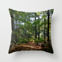 Serene Woodlands Throw Pillow