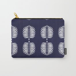 TROPICAL PALMS . RESORT BLUE + WHITE Carry-All Pouch
