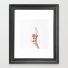 Melting Ice Cream Framed Art Print