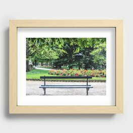 Luxembourg Gardens, Paris France Recessed Framed Print
