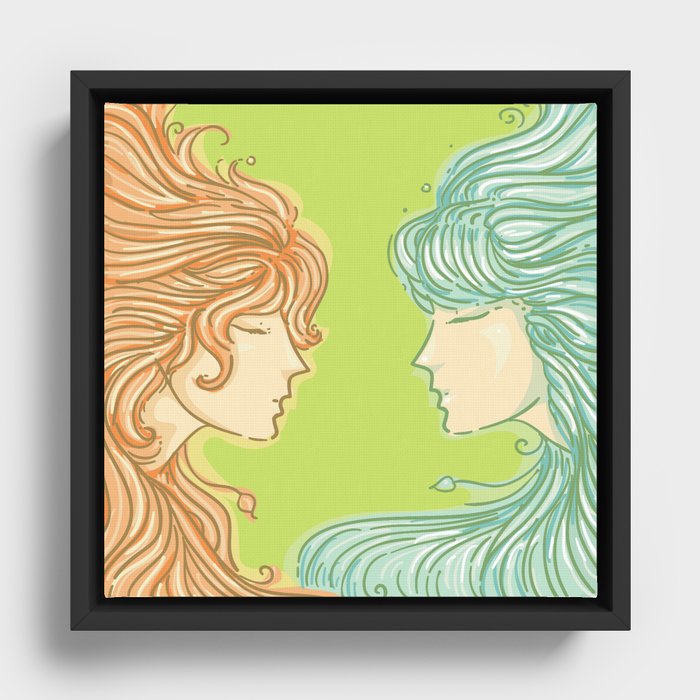 Gemini Another Soul  Framed Canvas