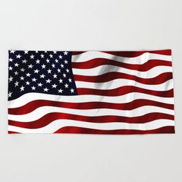 American Flag USA Beach Towel