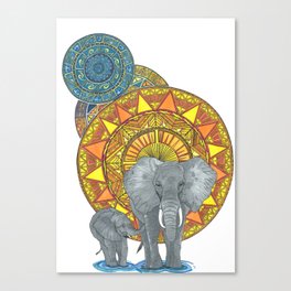 Elephant Majestic Canvas Print