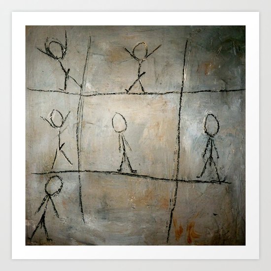 up and down Art Print
