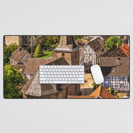 Germany Photography - Medieval And German Neighborhood Desk Mat