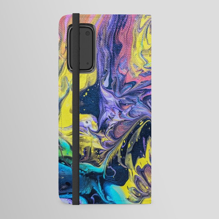 Color Clash - Fluid Art Android Wallet Case