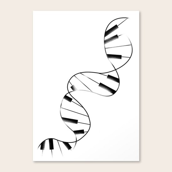 DNA Piano Canvas Print