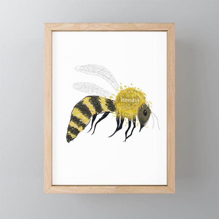 Honey Framed Mini Art Print